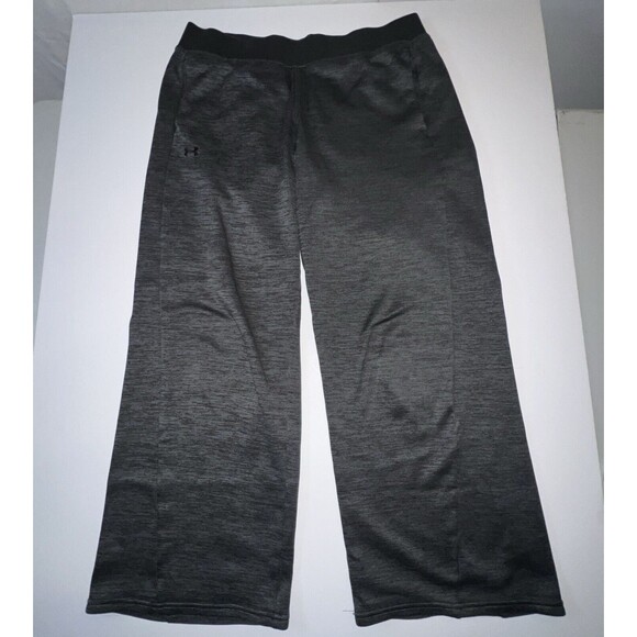 Under Armor Sweatpants Women Medium Gray Wide Leg Athleisure Loungewear Pants - Picture 3 of 11